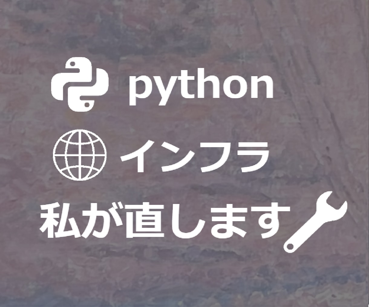 Python・インフラのエラー修正します 実務18年以上の現役SEが対応！原因特定、改修・環境復旧対応 イメージ1