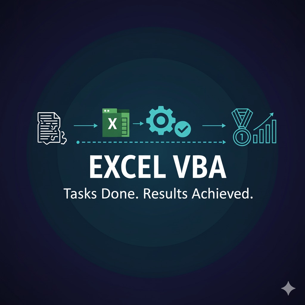 Excel VBAによる自動化/マクロ開発承ります 作業ミスが多く業務効率が悪いと思っているあなたへ イメージ1