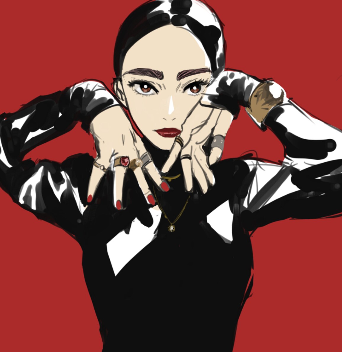 SNSのオシャレなアイコンを描きます SNSで他の人と違うアイコンで、差をつけませんか？ イメージ1