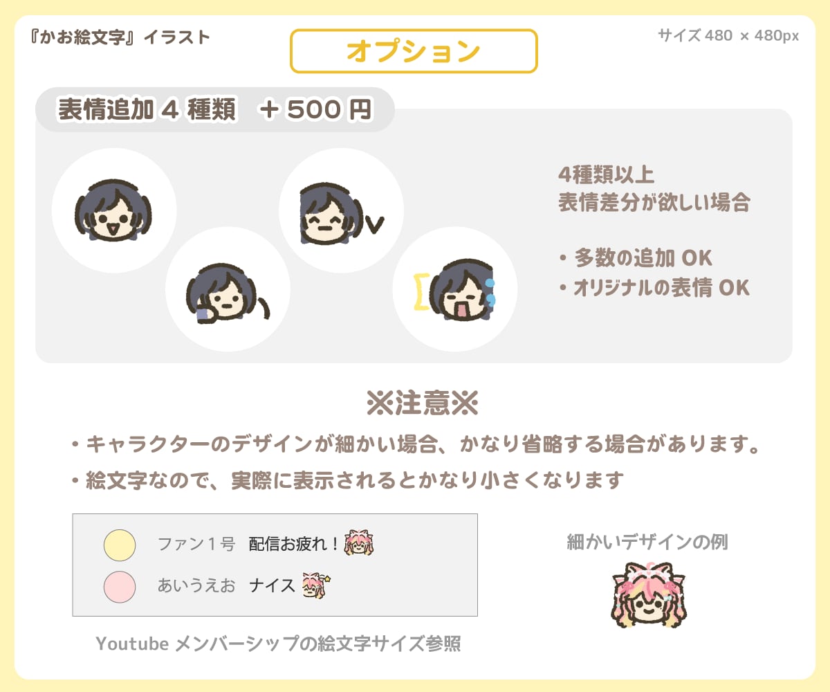 ゆるい【かお絵文字】イラスト描きます YoutubeやTwitchに！ゆるい絵文字イラストです。 イメージ3