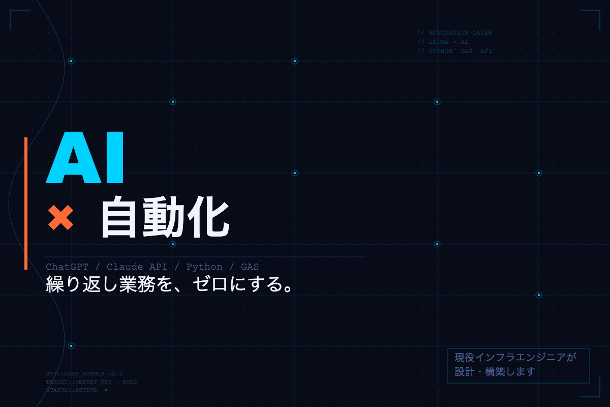 ChatGPT/AIで業務自動化します 現役インフラエンジニアがAI×Python自動化を構築します イメージ1