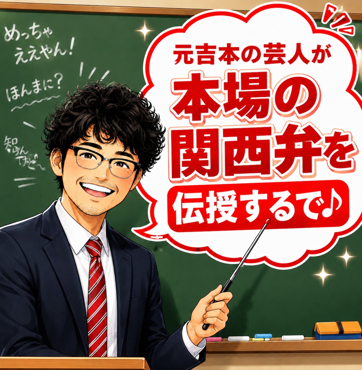 元吉本芸人が初心者でも話せる関西弁を伝授いたします 今日から使えるリアルな関西弁✨ネイティブ関西弁を電話で伝授✨ イメージ1