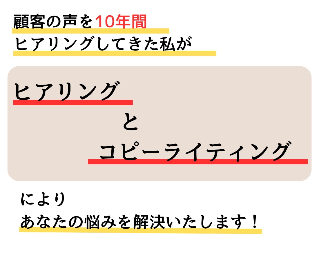 顧客の声からメッセージを作り刺さるLPを執筆します あなたの代わりに顧客ヒアリングを実施するから成果が出る イメージ8