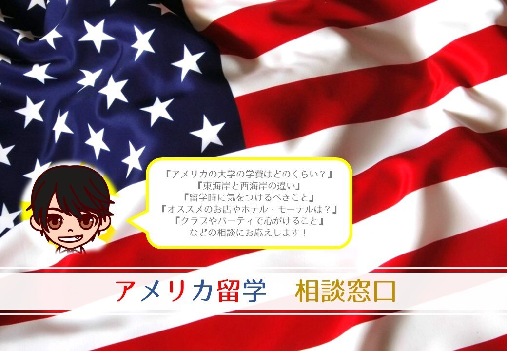 アメリカ留学の相談のります アメリカでの実際の留学生活をふまえ、留学前の悩みに答えます イメージ1