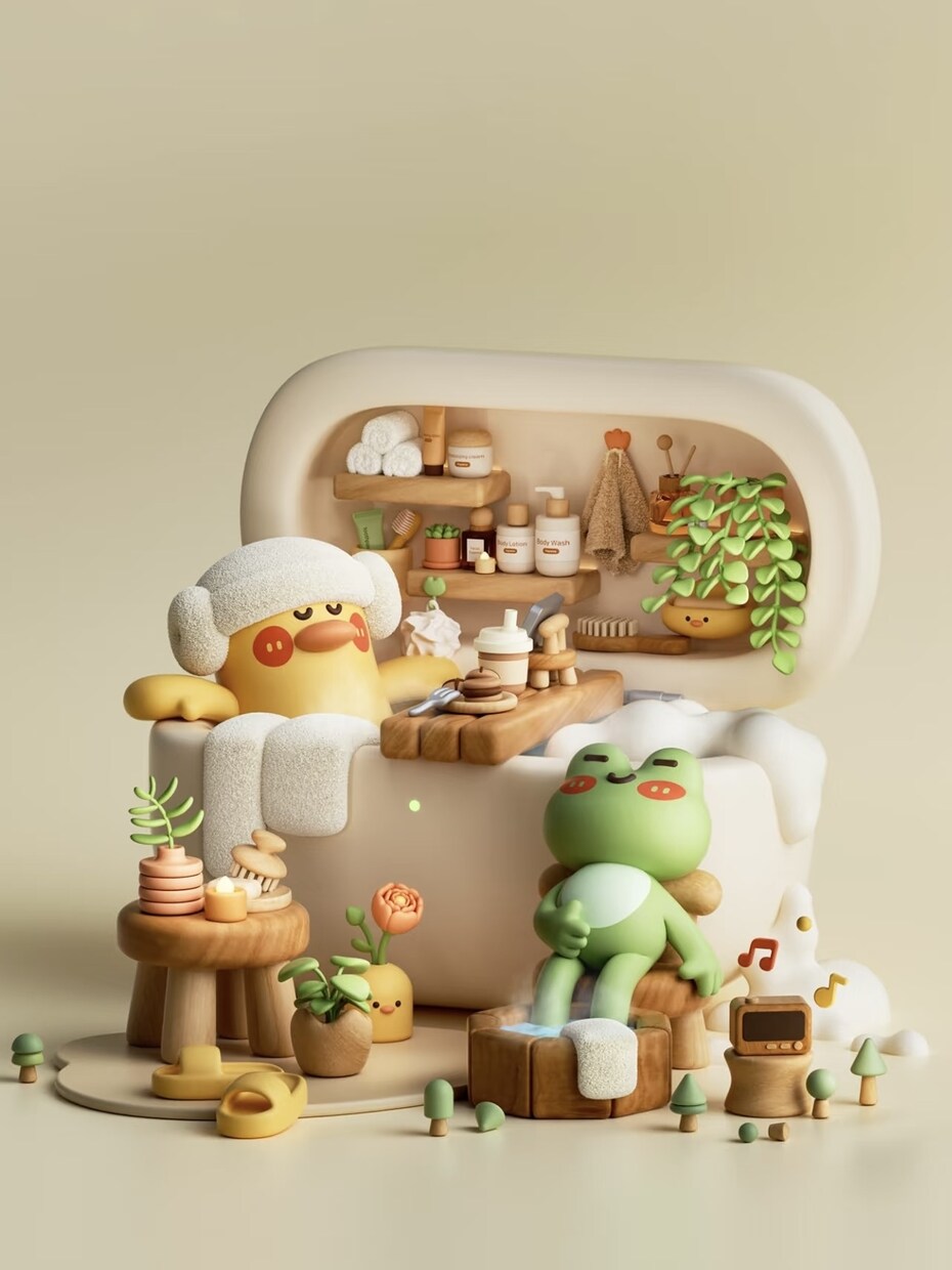 3Dかわいいミニチュア制作します 癒し系オリジナル空間を制作します イメージ1