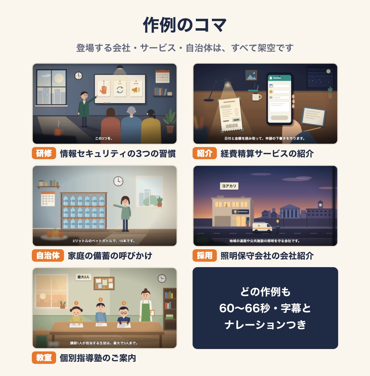 研修・説明の解説動画を約60秒アニメで作ります 研修動画・サービス紹介動画・採用動画に。台本から丸投げOK イメージ2
