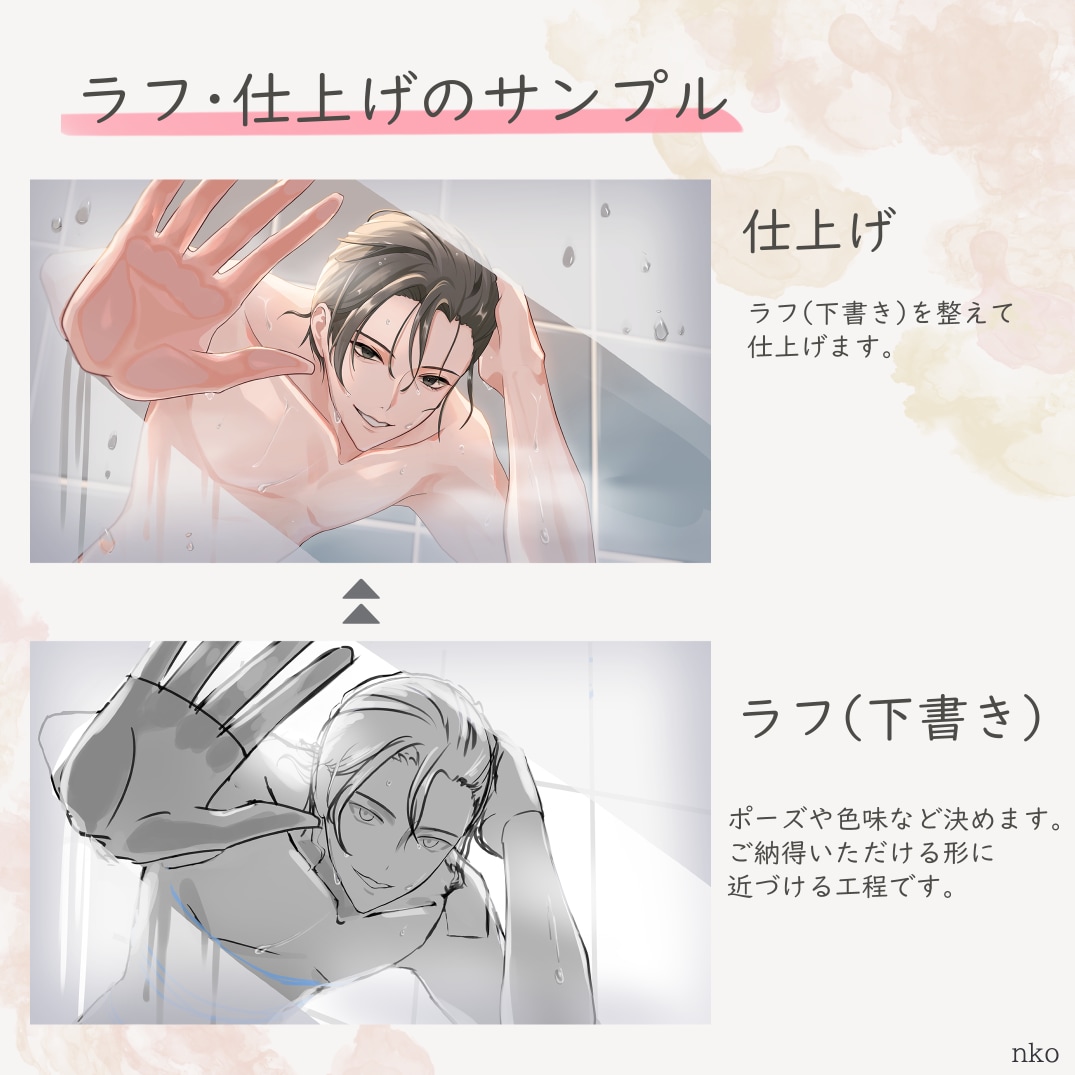 ご相談だけでも◎魅力的な男性イラスト制作承ります サムネイルや立ち絵など、ご希望に合わせて丁寧に制作します イメージ2