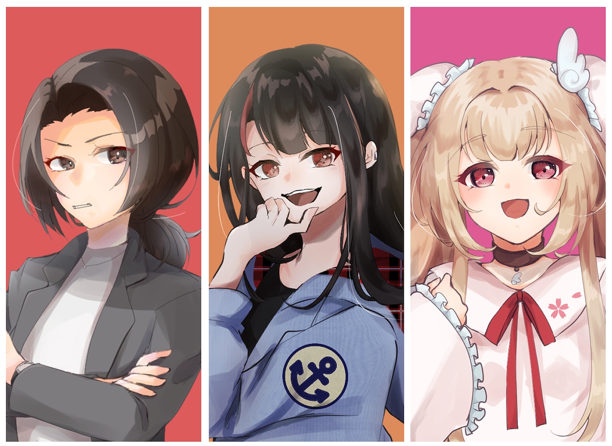TRPG・Vライバーさんの立ち絵を描きます TRPGやゲームの他、IRIAMなどの立ち絵等にも対応可能！ イメージ1