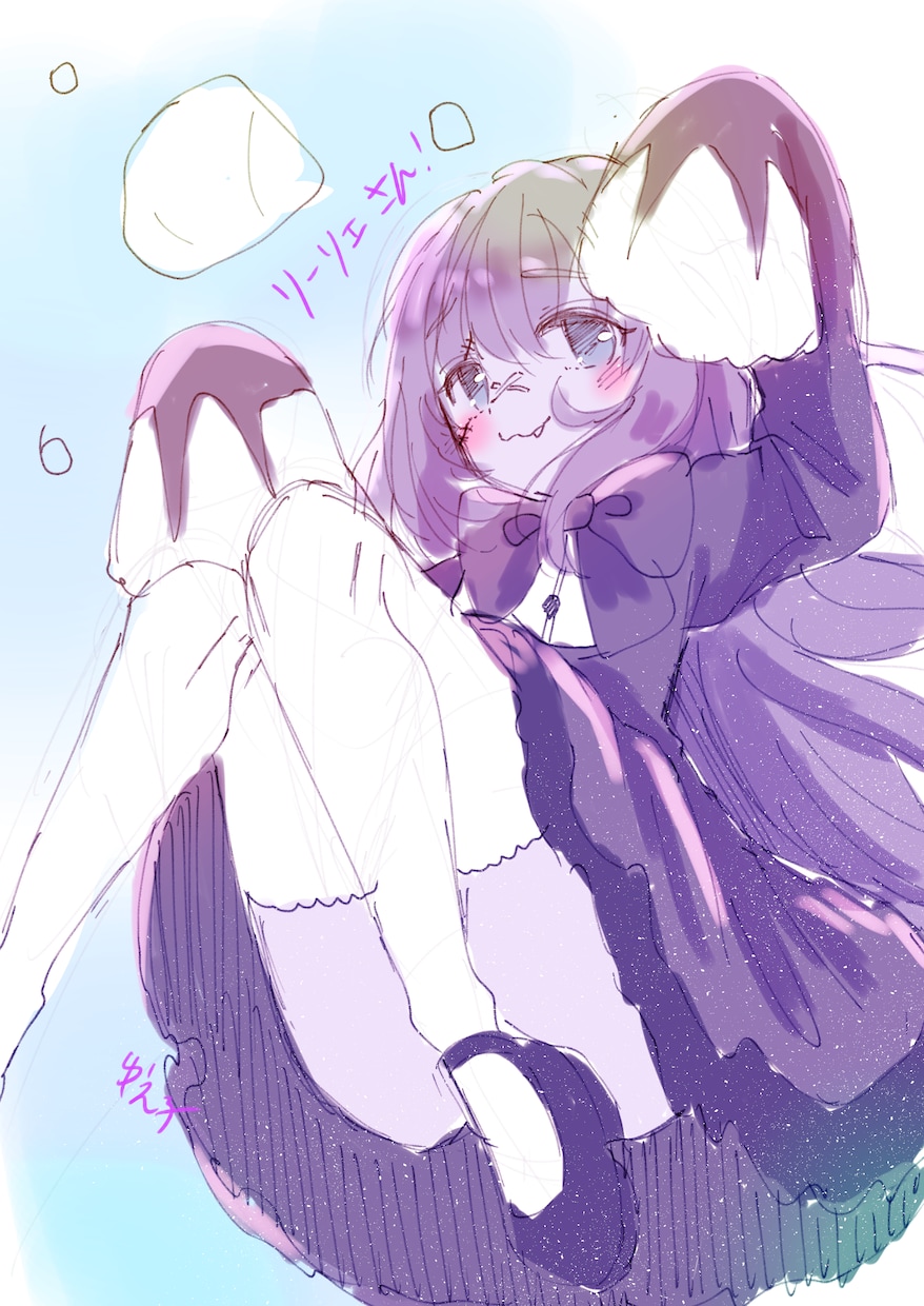 可愛い女の子のイラスト描きます ちょっと幼い絵柄の可愛らしいイラスト描きます！ イメージ5