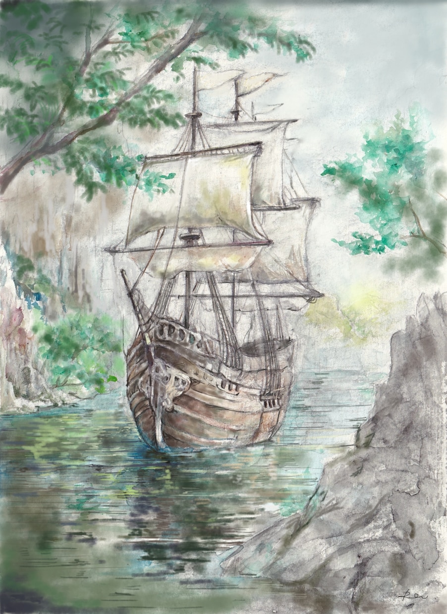 用途に合わせて美しい風景、背景、パース画を描きます アナログ、デジタル対応。背景、俯瞰図、マップイラストなど。 イメージ8
