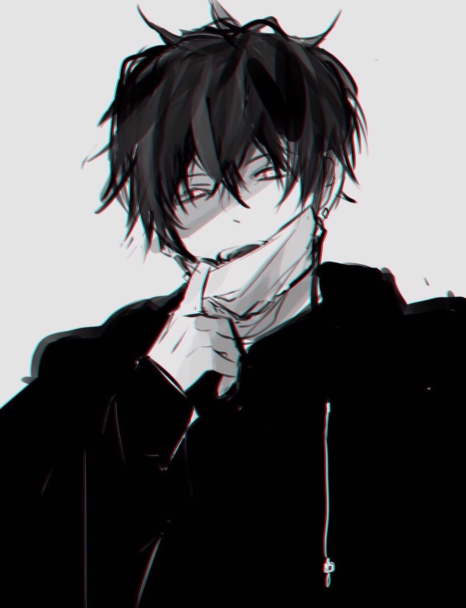アイコン/イラスト【モノクロ】お描きします クールでエモめなモノクロ画風　SNS等で使用可能 イメージ4