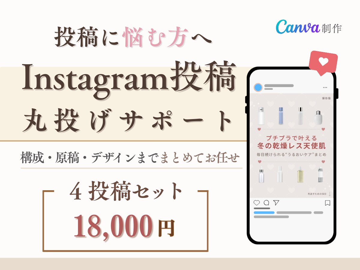 インスタ投稿Canva制作します 構成・原稿・デザイン・キャプションまで丸ごと対応！ イメージ1