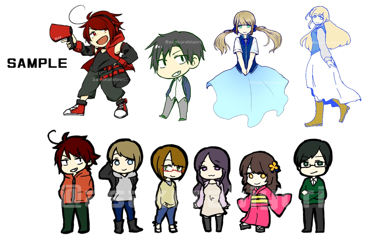キャラクターアイコン描きます キャラクターの個性を前に押し出すアイコンを作ります！！ イメージ5