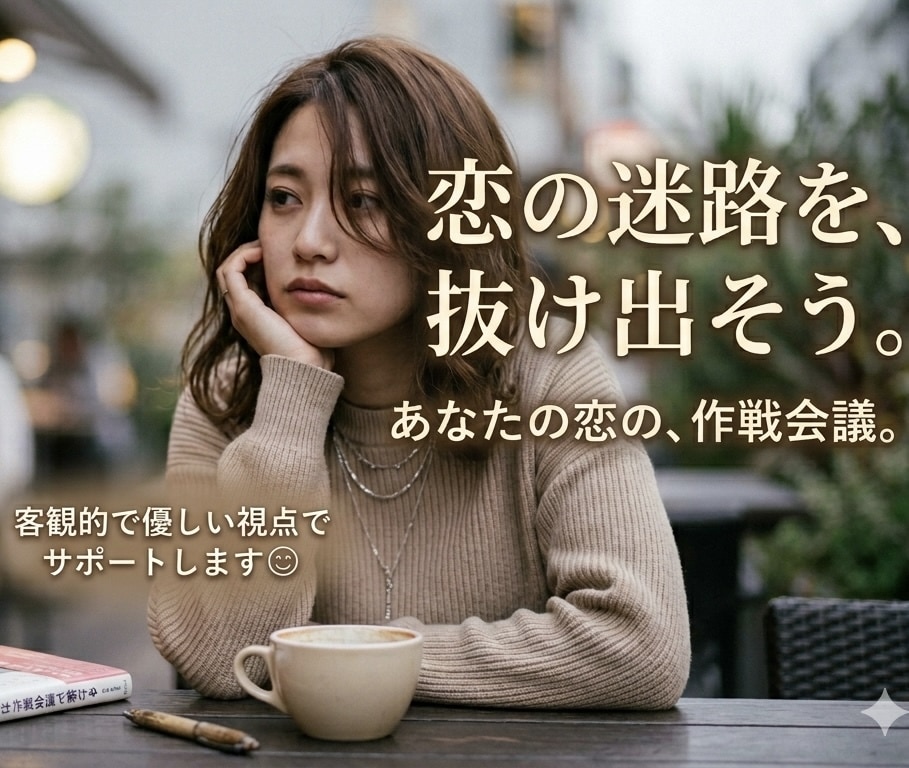 あなたの恋の目的地へ優しく・率直にナビゲートします 恋の悩み、客観的で優しい視点から一緒に解決へ導きます。 イメージ1