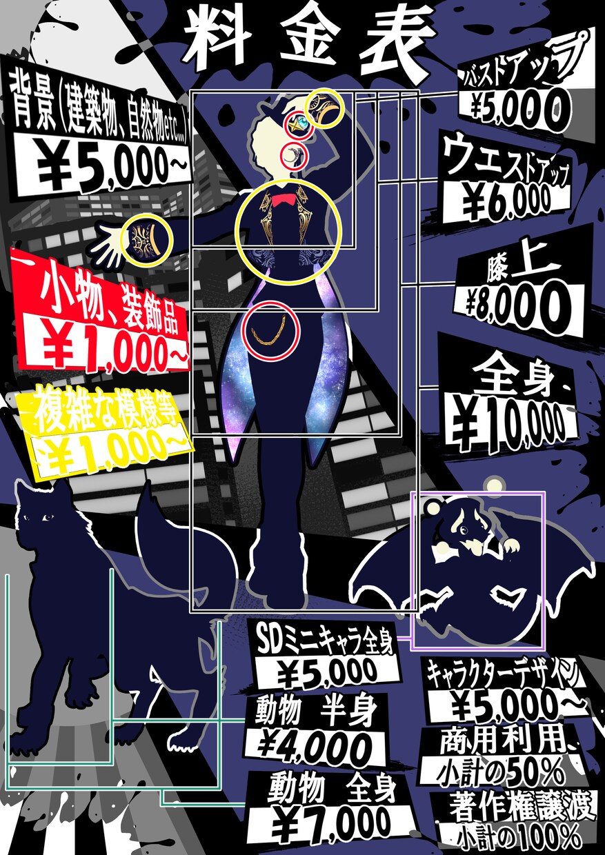 商用利用可能なイラスト制作承ります アイコンや立ち絵、キャラデザから一枚イラストまで承ります。 イメージ2