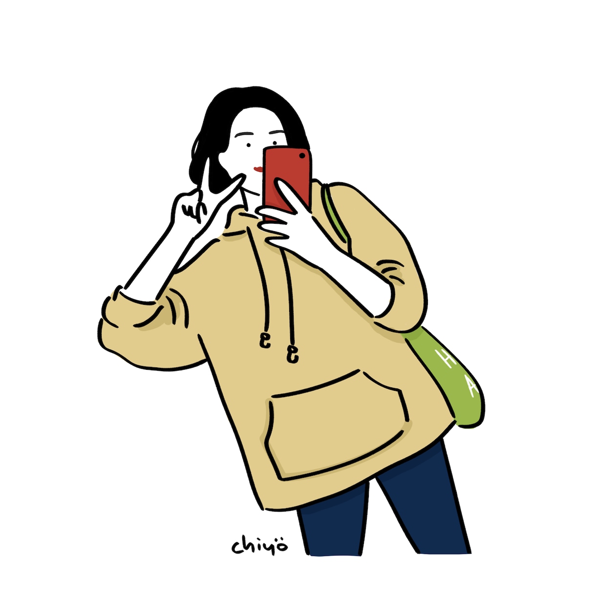 シンプル可愛い似顔絵オーダー描きます 大切な思い出を1枚のキャンバスに！ イメージ2