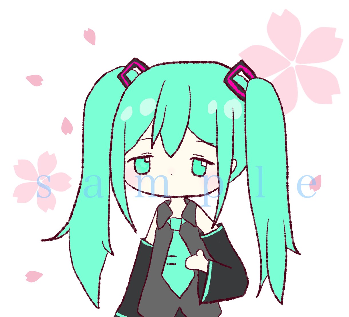 SNSなどで使用できるゆるいイラストを描きます 自分だけの柔らかい雰囲気のアイコンが欲しい方へ イメージ3