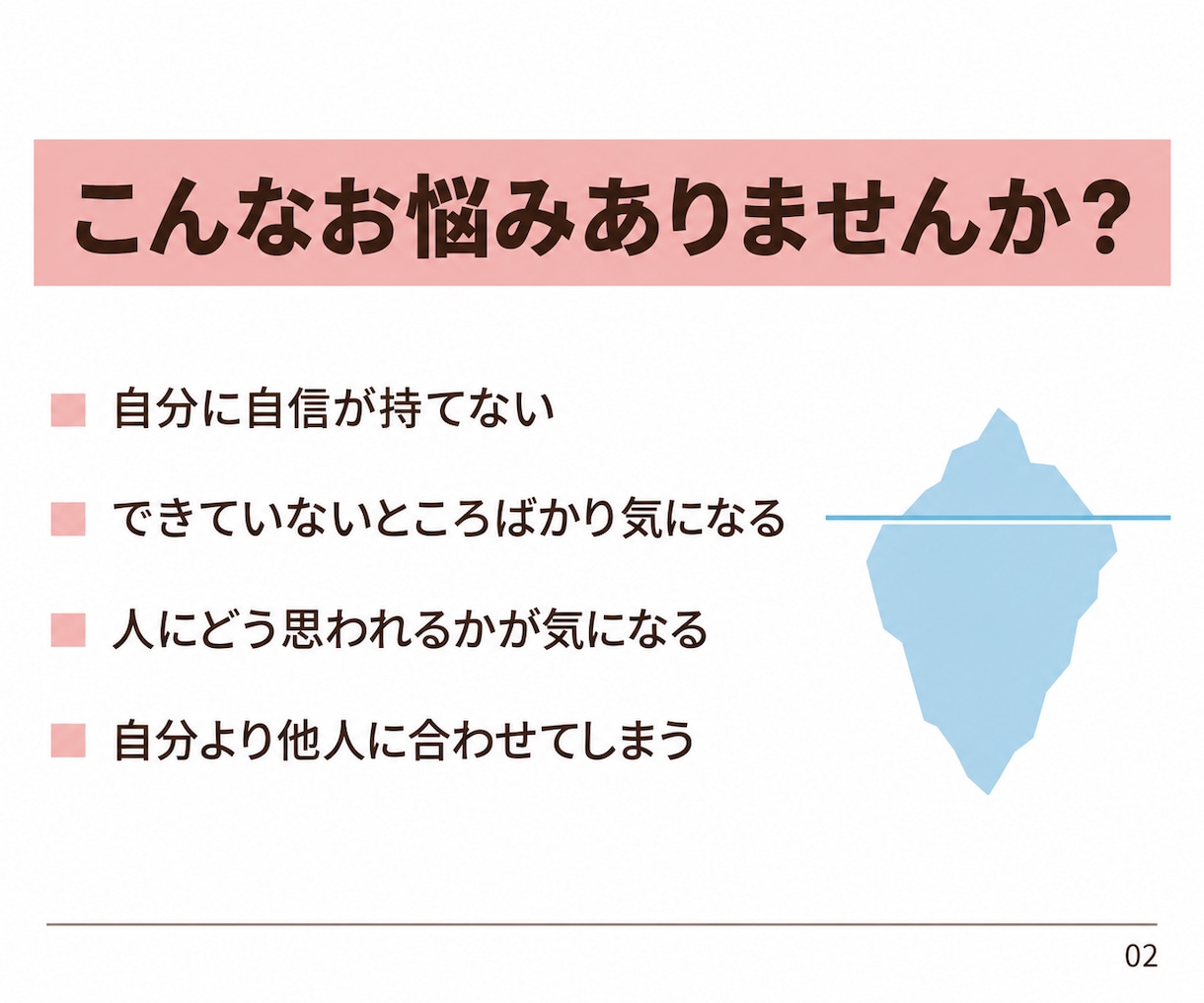 自己否定・自信のなさ☘️根本原因を一緒に探ります 心理学に基づく対話で悩みの根底にある思い込みを見つけます⭐️ イメージ2
