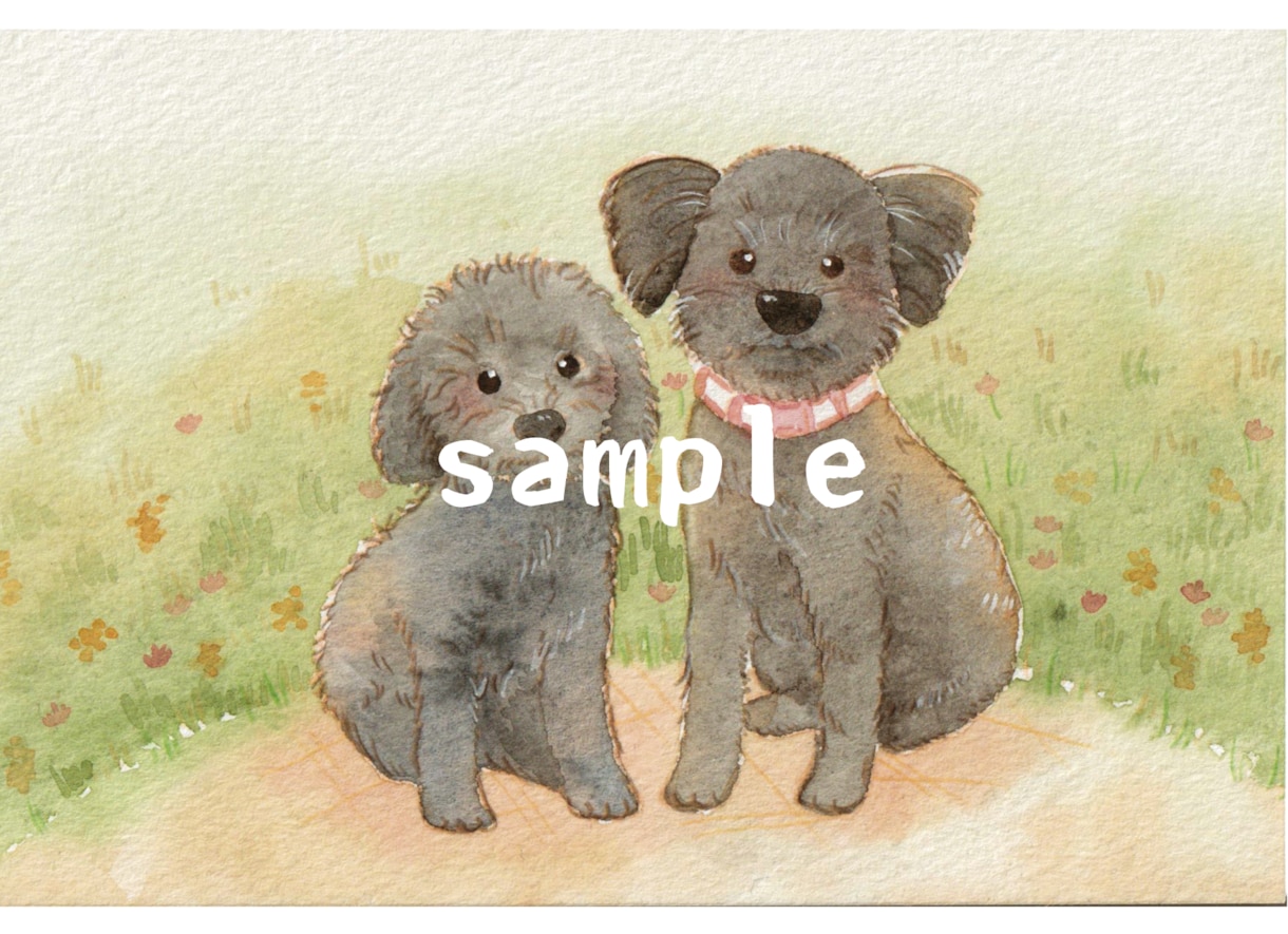 水彩タッチで温かみのある似顔絵お描きします プレゼントや記念日などにいかがでしょうか？ イメージ2