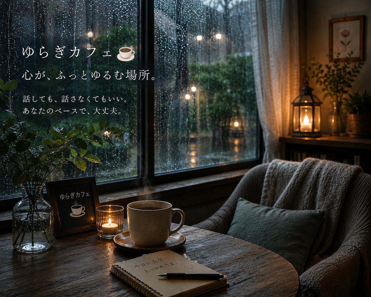 心は揺れていい。やさしくお話をお聴きします 少し立ち止まって話せる、ほっとする場所です☕ イメージ3