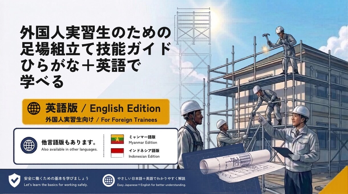 外国人向けの足場の教科書を販売します 現場経験20年作成 外国人向け足場教育5冊 英語版 イメージ4