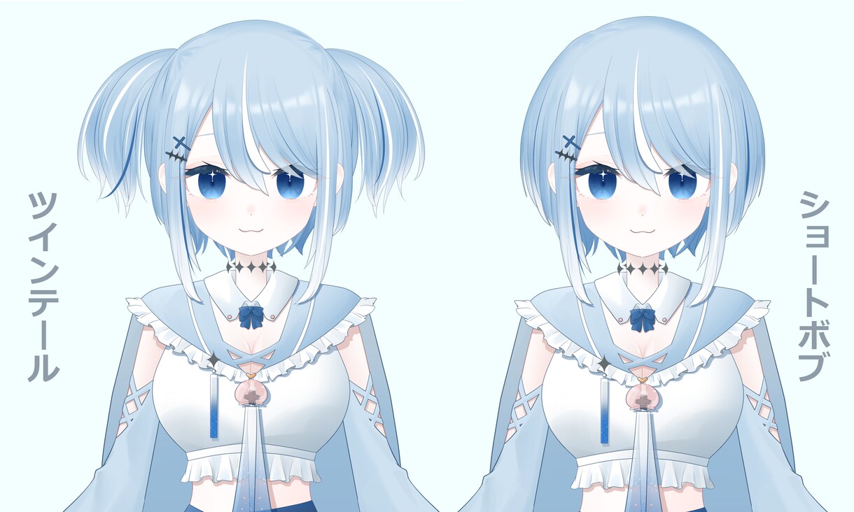 Vtuber用パーツ分けイラスト作成受け付けてます 丁寧な絵柄と細かなパーツ分けで高可動域モデルにも対応◎ イメージ3