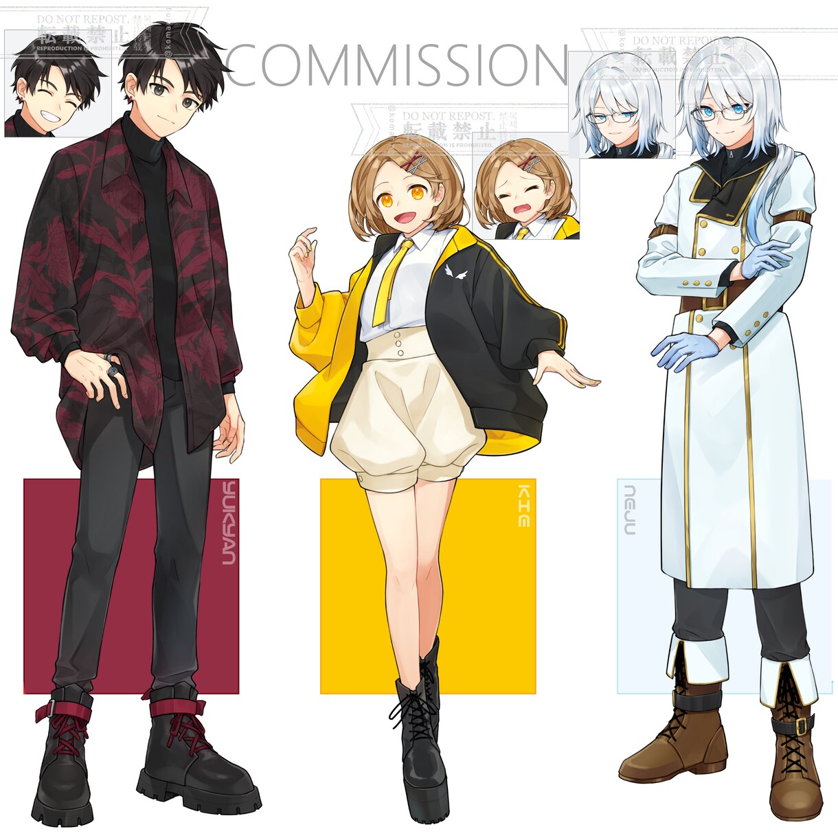 立ち絵やキャラクターデザインの制作いたします 創作したキャラやイメージキャラをイラストに！ イメージ6