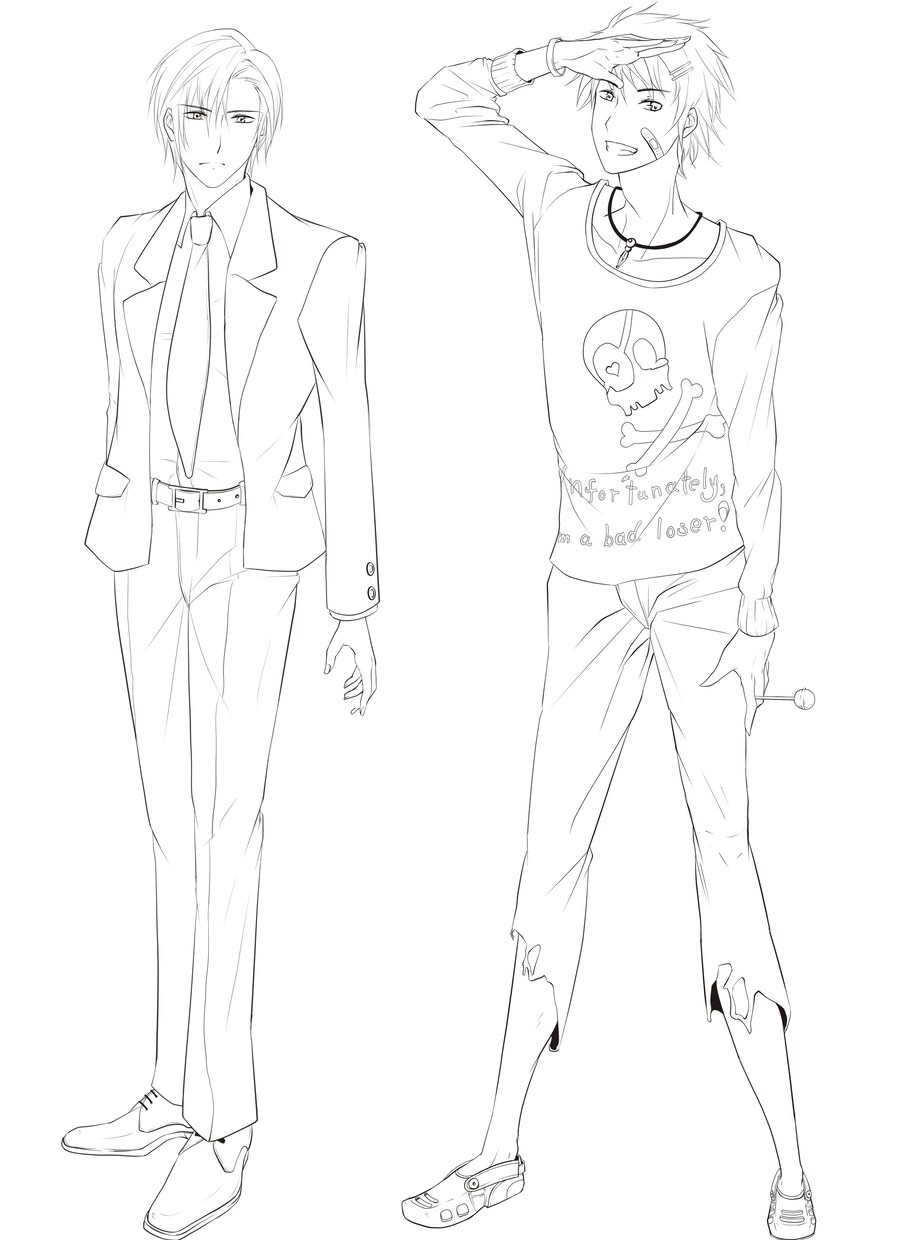 オリジナルキャラクターの立ち絵線画を描きます あなたの想像力を美しいイラストにてお届けします イメージ6