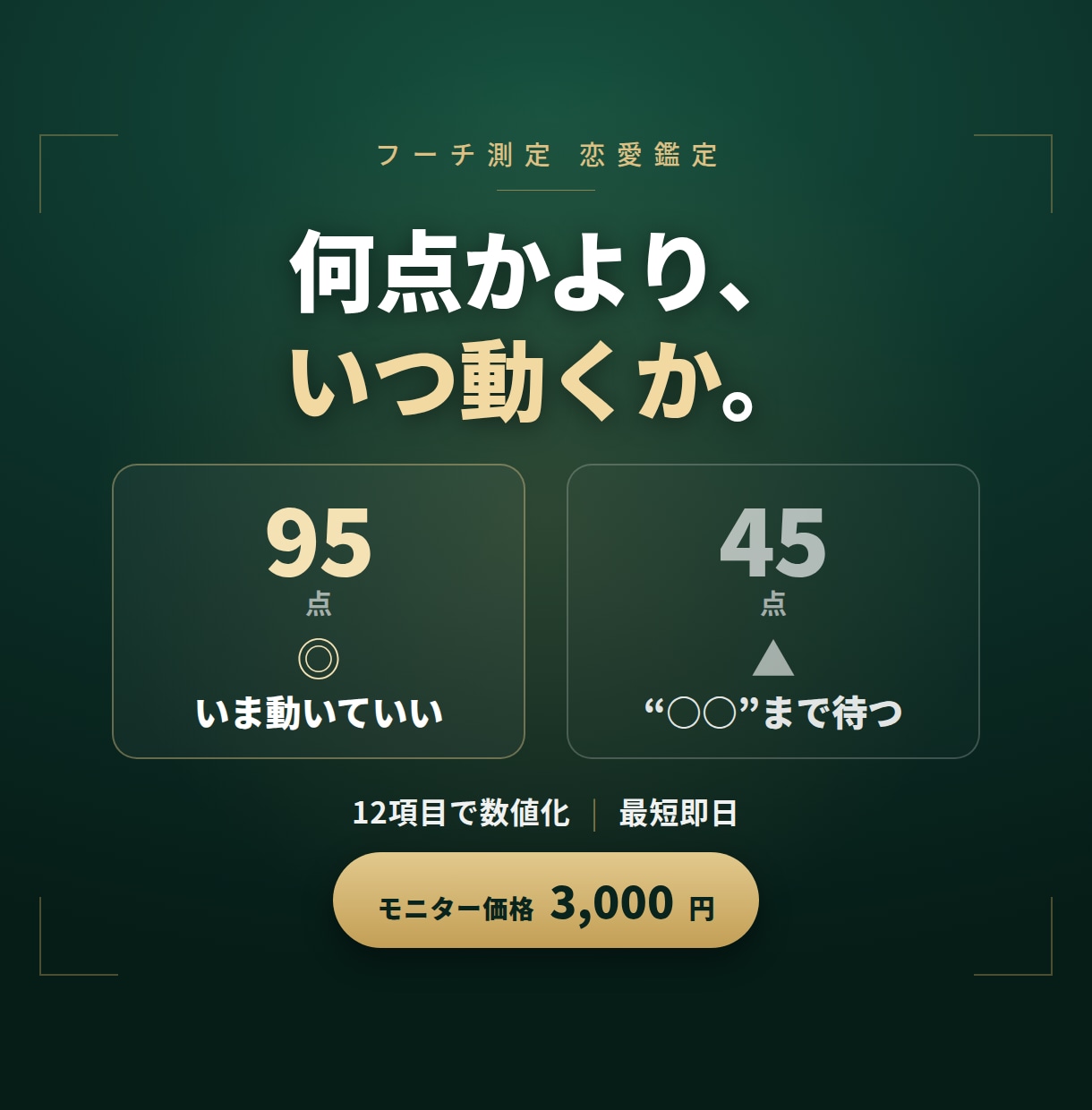 あの人の“好き”を12項目で数値化します フーチ測定15年の理論で｜鑑定書PNG｜最短即日 イメージ1