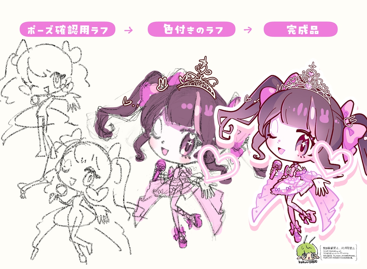 ミニキャラ/SD/デフォルメイラスト制作します 2〜4頭身のデフォルメイラストをお描きします イメージ3