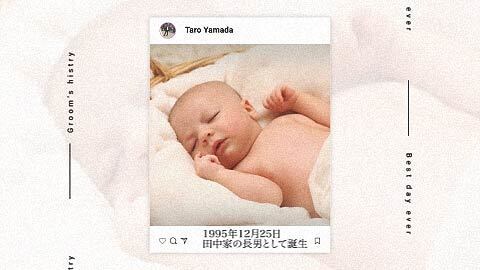 インスタ風！結婚式プロフィールムービーを制作します 【結婚式プロフィールムービー】DVD納品も対応♪ イメージ6