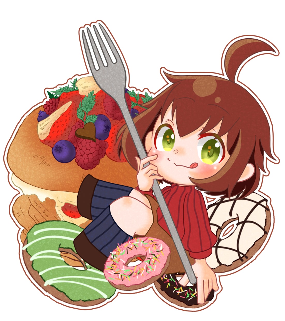 ミニキャラで可愛いイラスト描きます 2〜3頭身のミニキャラで可愛いイラストを描かせていただきます イメージ2