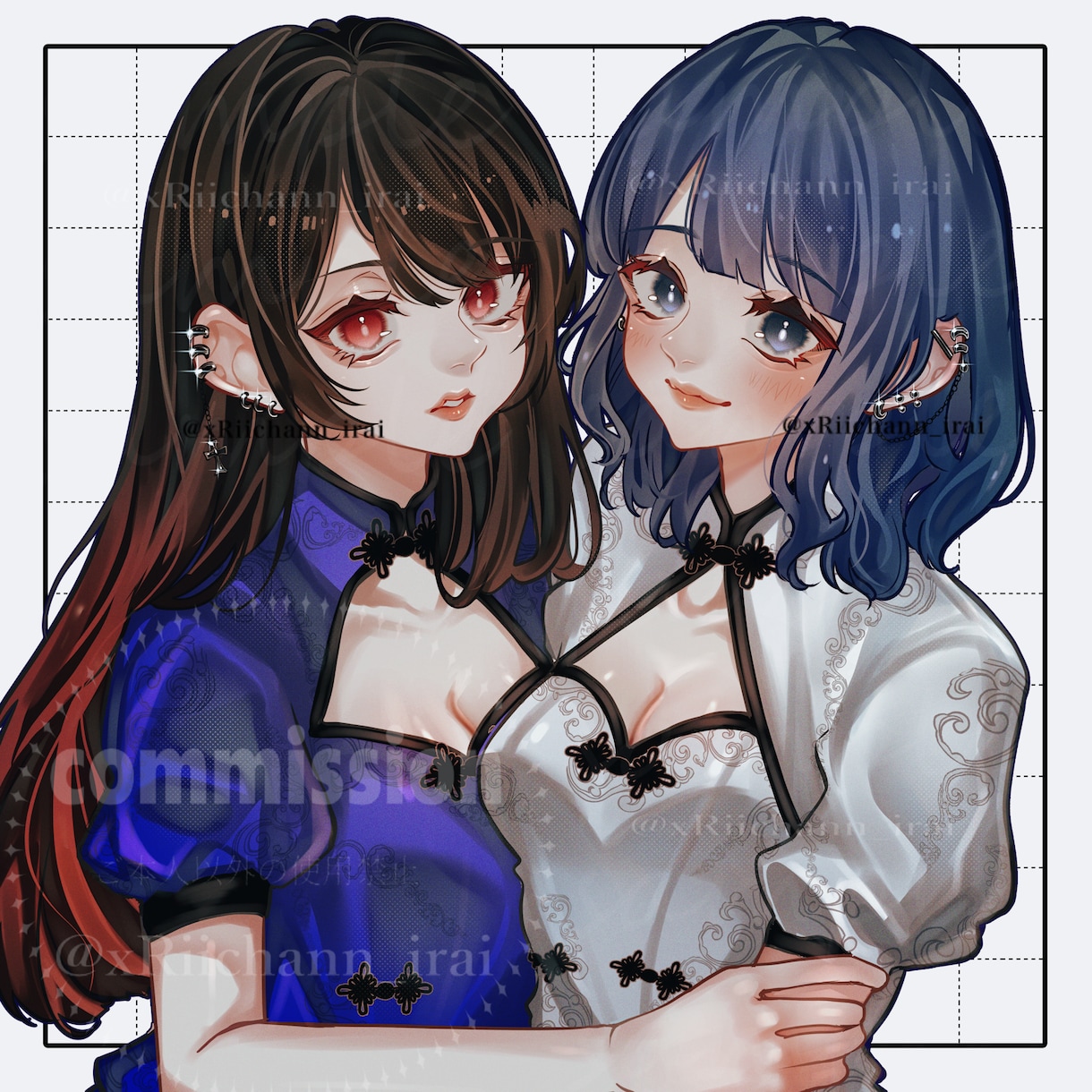 かわいいペア画・カップルイラストお描きします ✧︎コテキャシートも制作可能✧︎ イメージ1