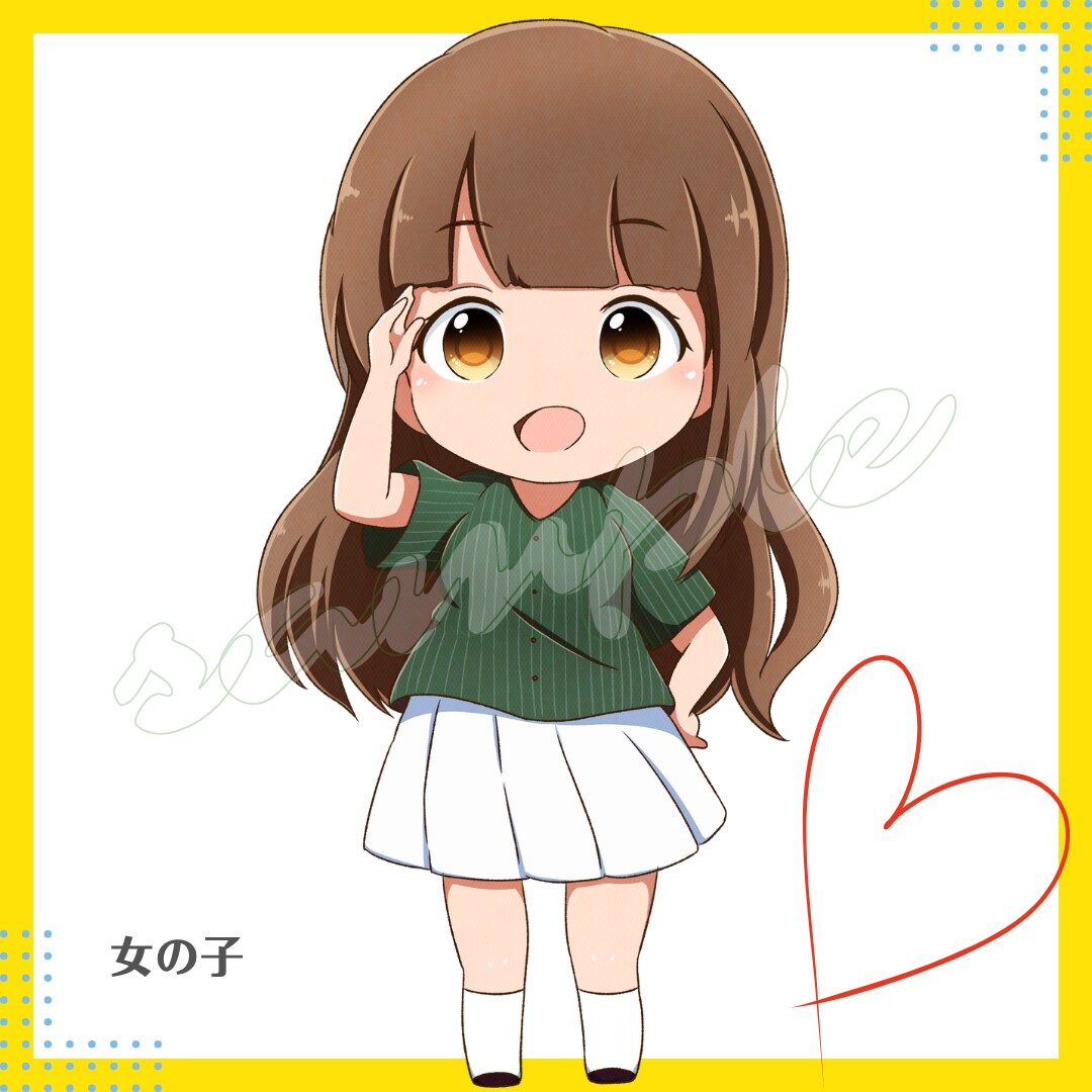 商用利用可！アニメ風のミニキャラお描きします SNSアイコンだけでなく配信やグッズ・プレゼントにもお勧め♪ イメージ6