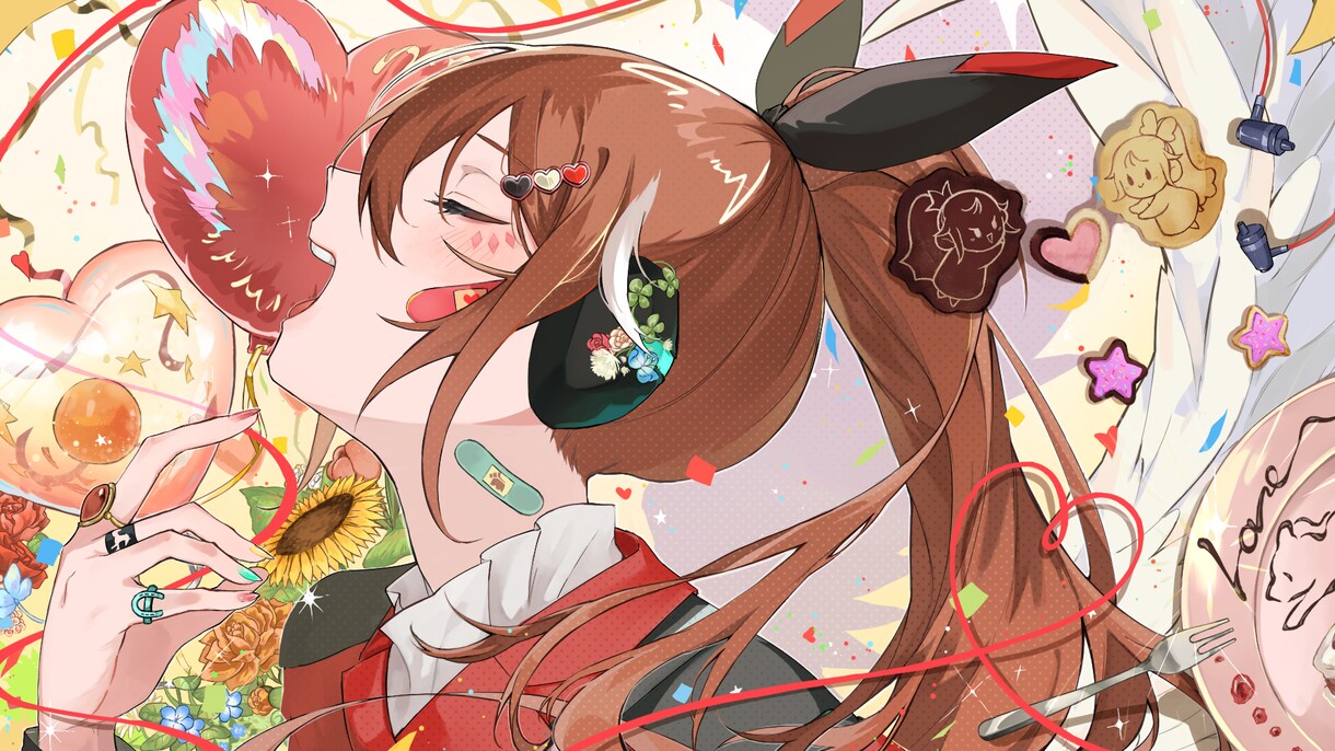 歌ってみた/MV/配信用にイラストを制作いたします 多様にご使用いただけるイラストを制作いたします イメージ5