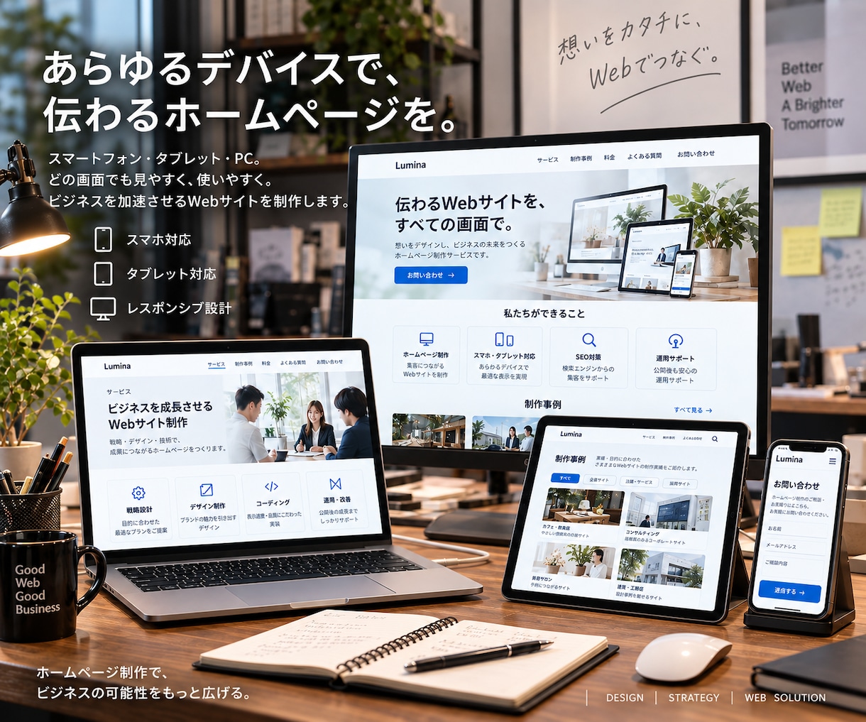 動くおしゃれなホームページ制作します 【先着3名モニター価格】動きで差がつくHPを運用まで伴走 イメージ2