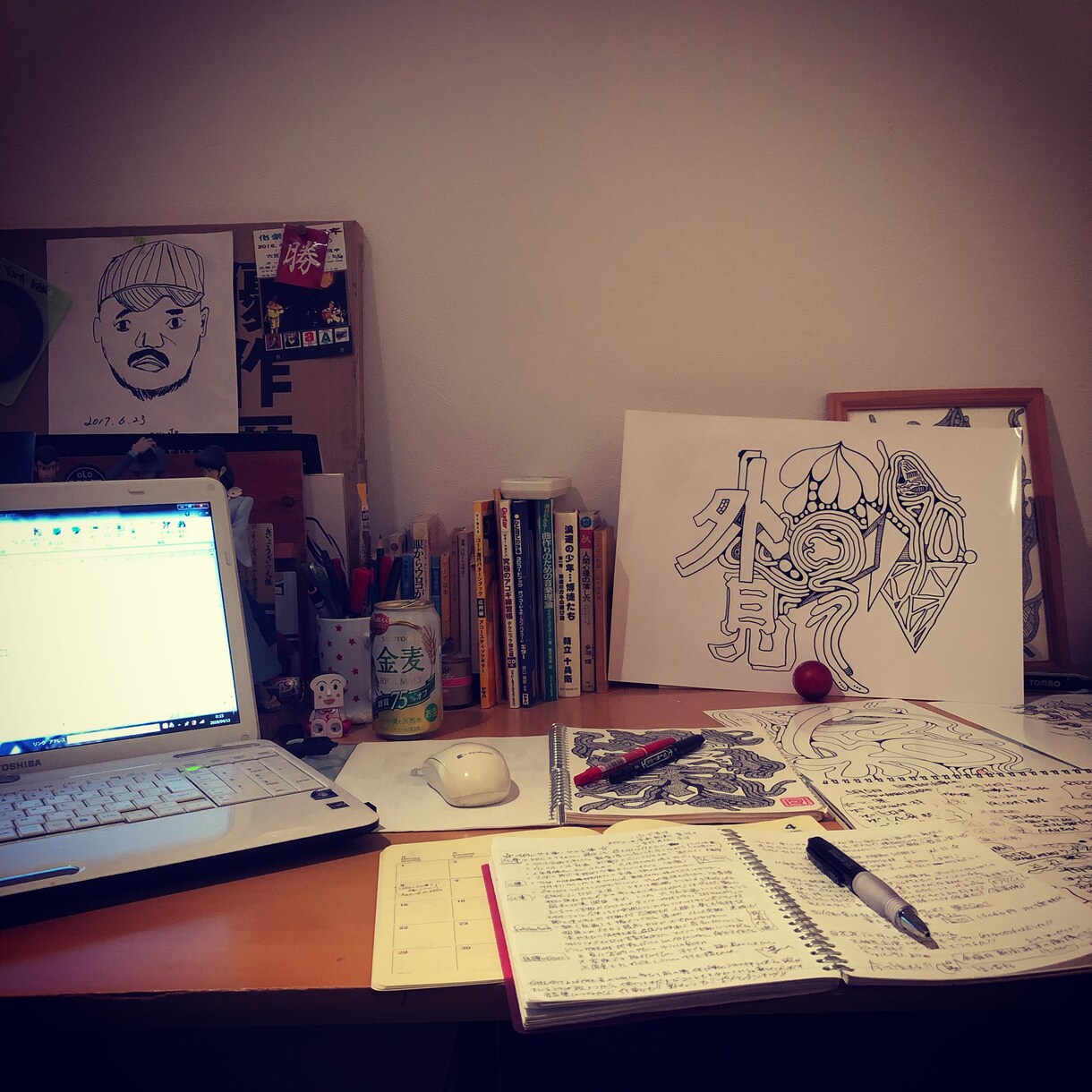絵を描きます オリジナル作品。フリーハンド「点画」。 イメージ4