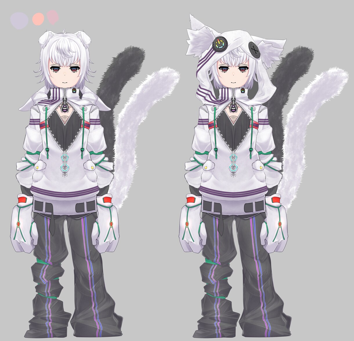 Live２D　Vtuberのキャラデ承ります Live２D用キャラデなら私にお任せあれ！ イメージ2