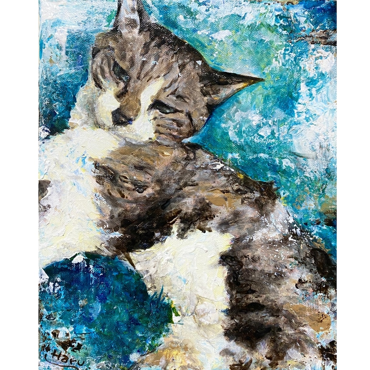 ペットの似顔絵を油絵で描きます 犬や猫など何でもOK!高級感のある油絵で記念に残しませんか？ イメージ4