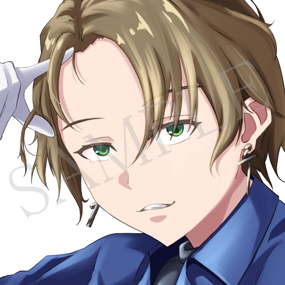SNS用アイコン描きます 印象に残る目元を丁寧に描きます イメージ3