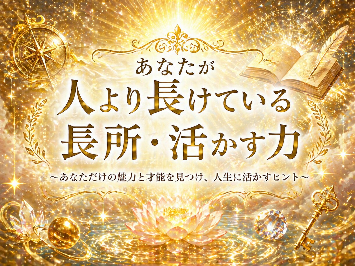 あなたが人より長けている長所・活かす力伝えます アナタの可能性は常に眠っている✨呼び起こしましょう イメージ1