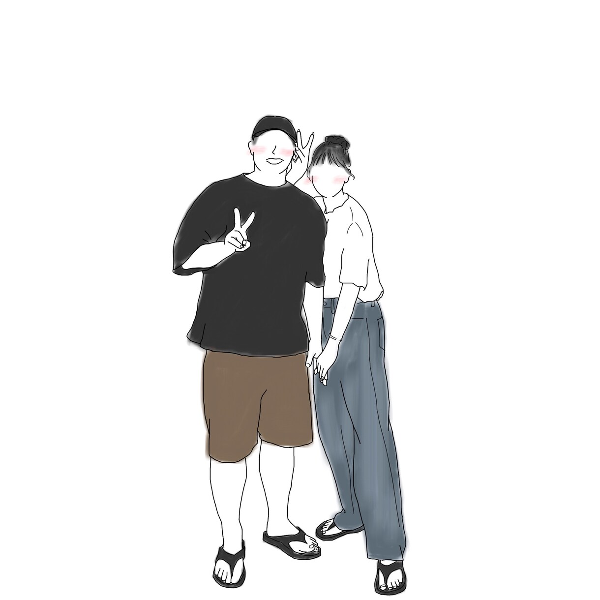 スペシャルな思い出の１枚をイラストにします 世界にたったひとつの、特別な思い出。 イメージ3