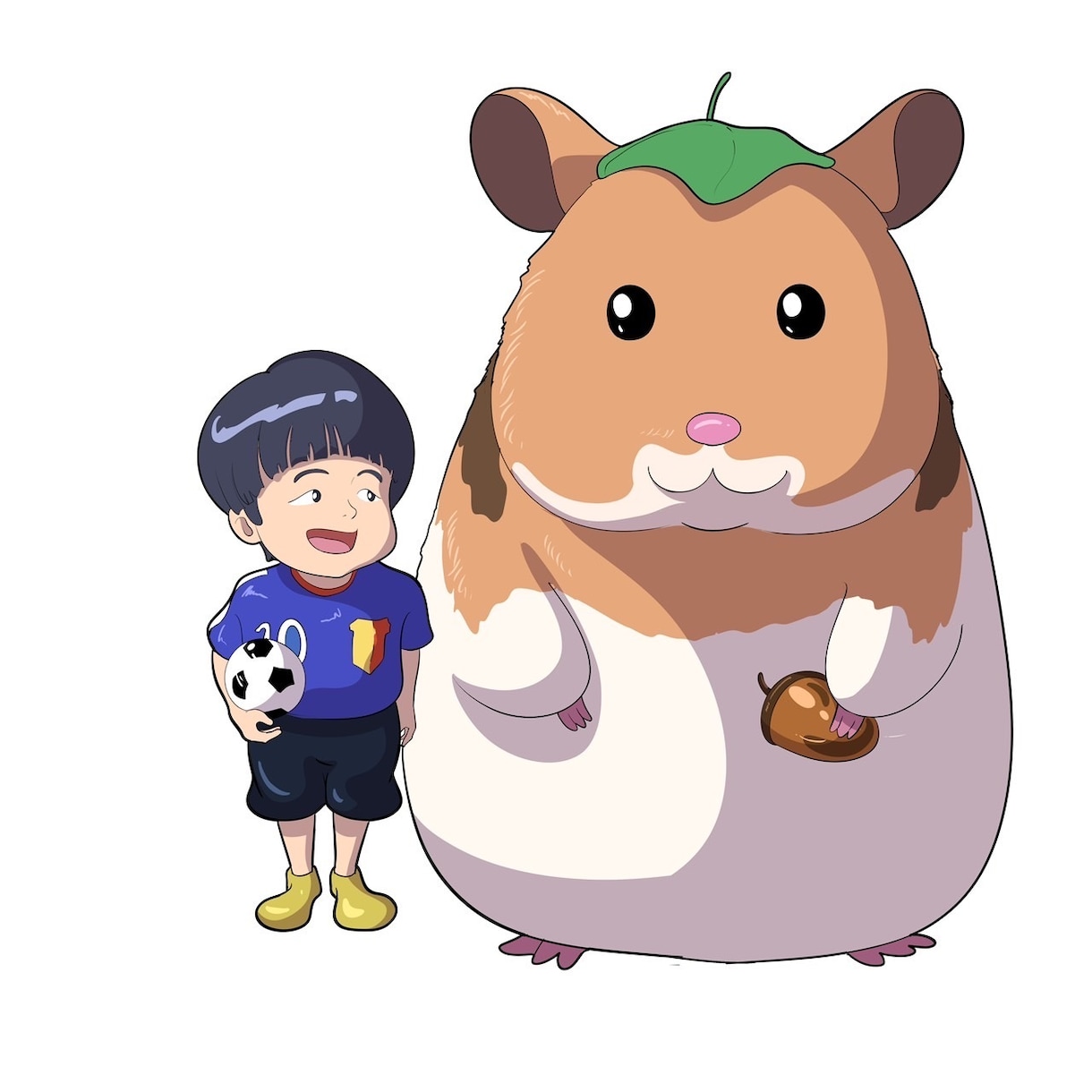 ジブリの画風で似顔絵制作！アイコンやプレゼントます アイコンやロック画面をかわいい家族やペットの似顔絵にします！ イメージ5