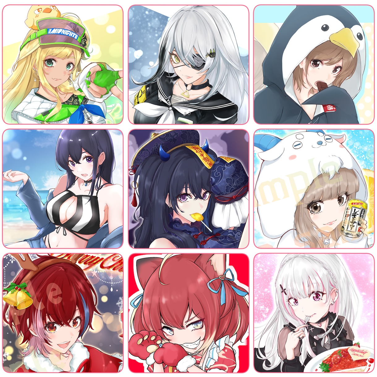 イラスト･夢絵・キャラデザ･SNSアイコン描きます サムネイル・MVイラスト・Vtuberキャラデザ等 イメージ3
