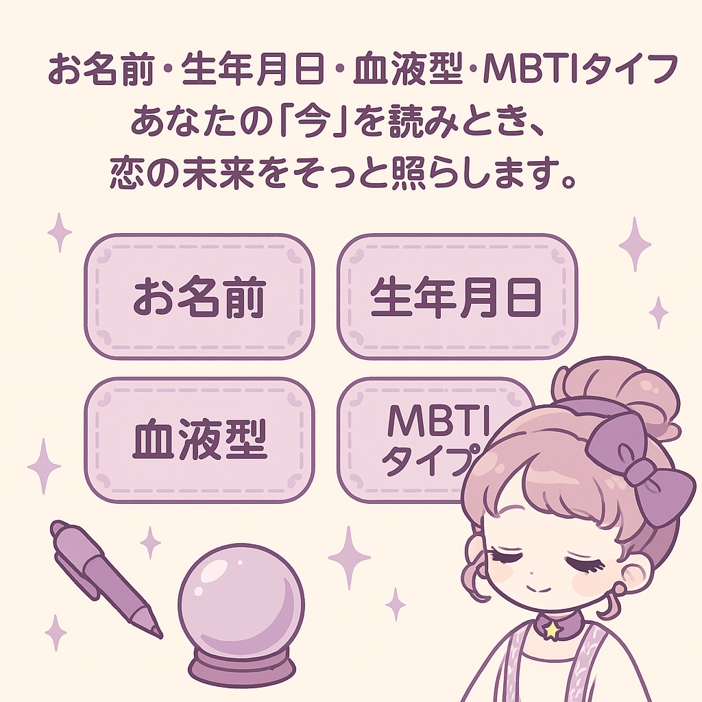 恋愛鑑定　あなただけの恋愛トリセツ作ります あなたの魅力や弱点、相性、恋愛運、片思いが実る時期など イメージ2