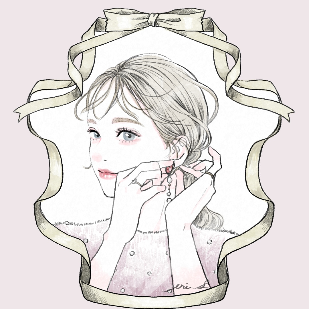 水彩風のおしゃれなイラスト作成します SNSアイコンにもオススメ！繊細なタッチで描く、女性イラスト イメージ1