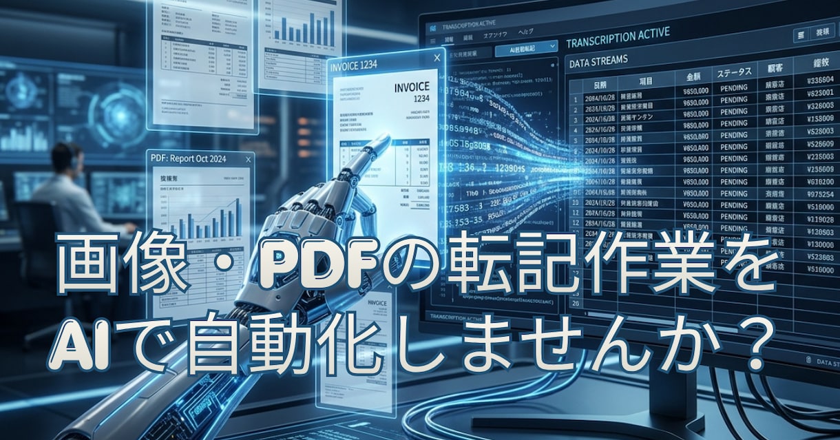 画像やPDFからのデータ入力を自動化します 毎日数十分の単純作業を自動化して別の業務に注力しませんか？ イメージ1