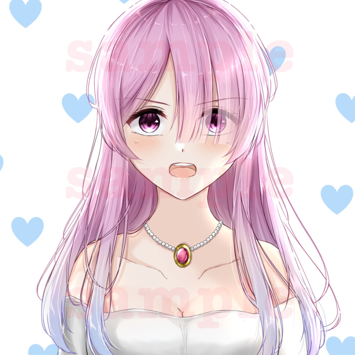 SNSアイコン､イラスト制作承ります 透明感のある、可愛いイラストをお描きします イメージ5