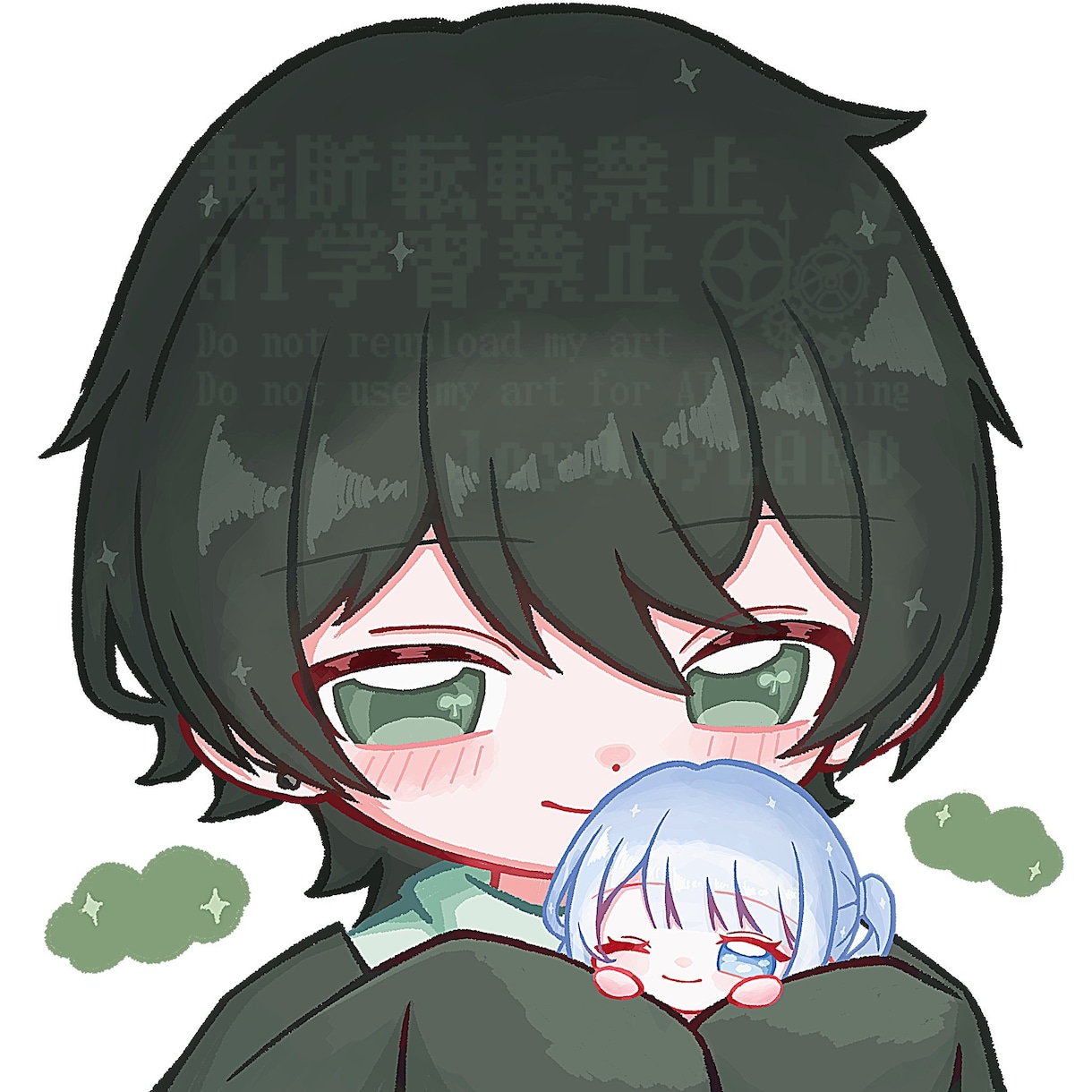 かわいいちびキャライラストを制作します 1：1の比率で可愛い色鮮やかなちびキャライラストを描きます イメージ2