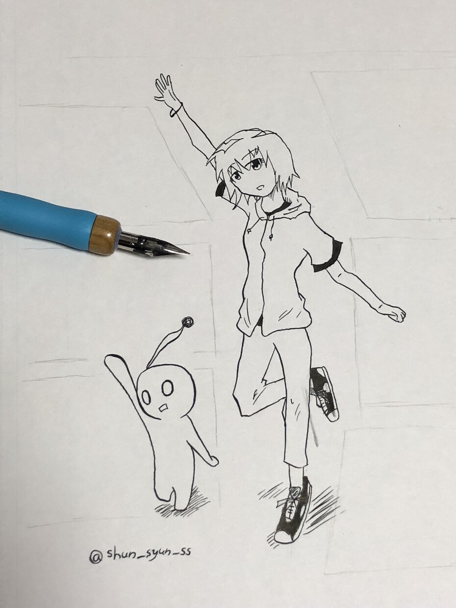 シンプルなキャラクターをすぐに描きます 【シンプル且つ哀愁漂う絵を描きます。スピードと量が売りです】 イメージ4